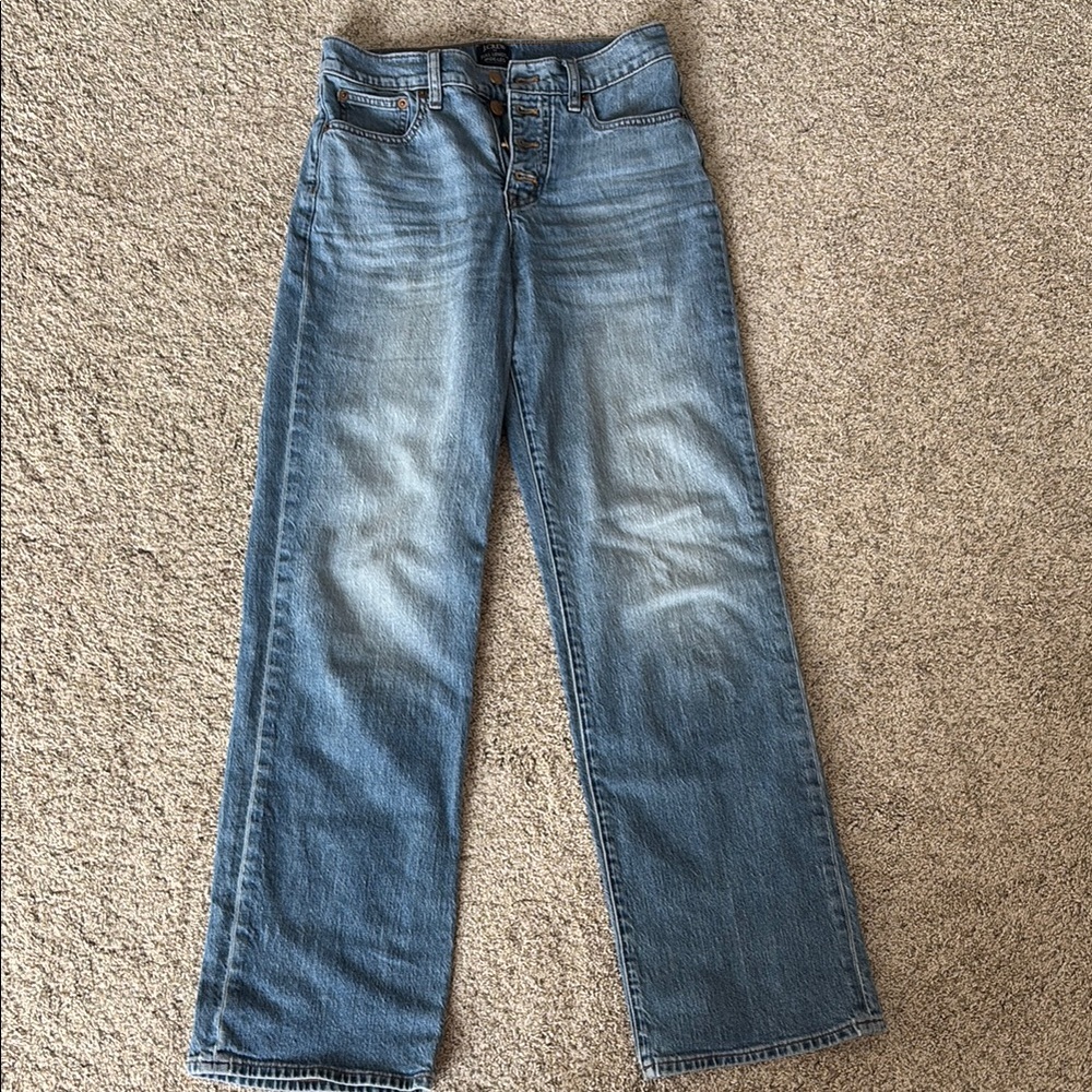 J.crew high rise wide leg denim